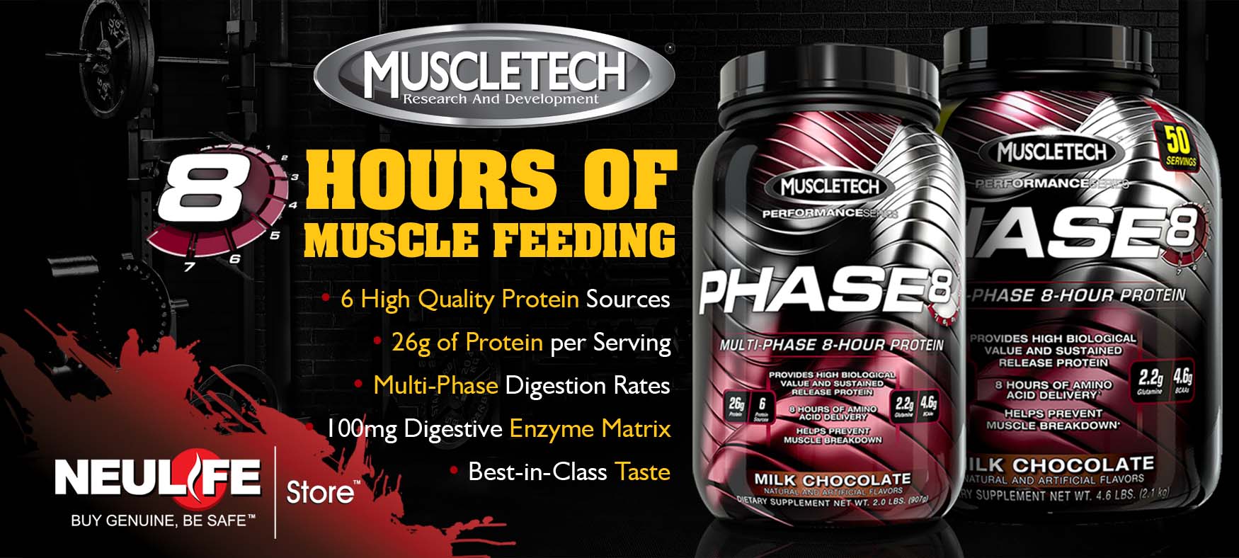 Протеин Phase 8 от MuscleTech