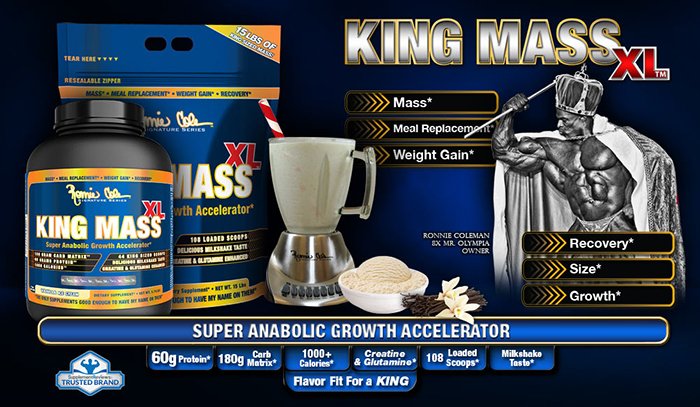 Высококалорийный гейнер Ronnie Coleman King Mass XL