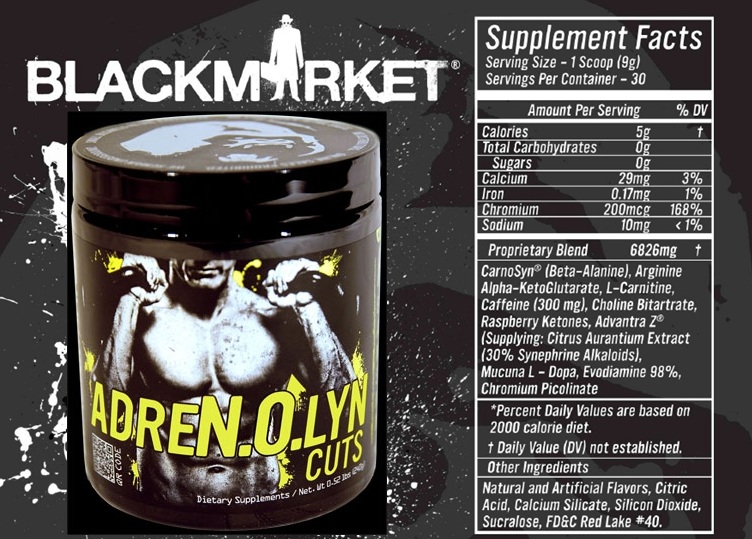 Blackmarket AdreNOlyn Cuts